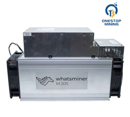 ব্যবহৃত/নতুন Whatsminer M20s 65th 48W Asic Btc মাইনিং মাইনার স্টকে আছে