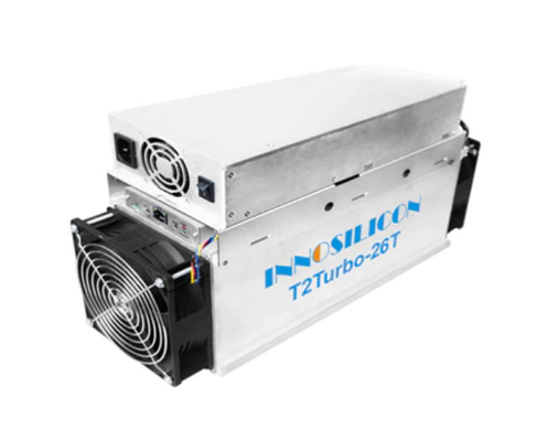 ইনোসিলিকন T2t 26th/S Asic Miner অ্যালগরিদম SHA256 2100W বিটকয়েন মাইনিং মেশিন