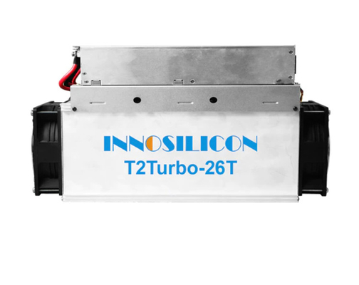 ইনোসিলিকন T2t 26th/S Asic Miner অ্যালগরিদম SHA256 2100W বিটকয়েন মাইনিং মেশিন